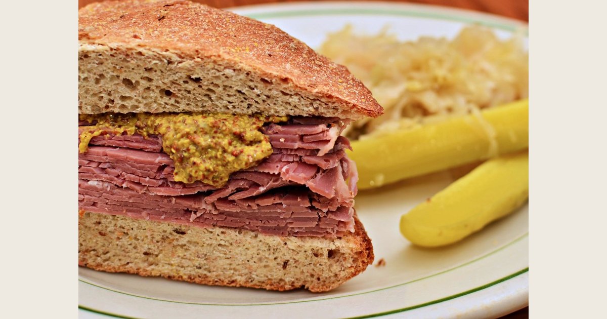 Cooked corned beef, shown as an illustrative example